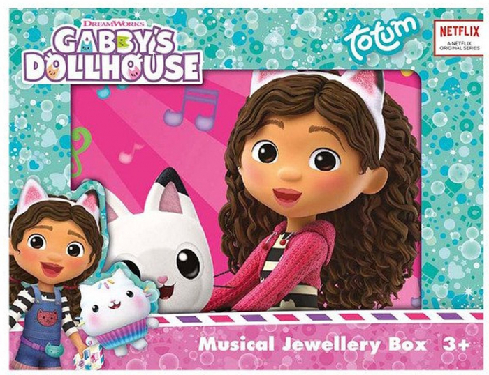 Cutie muzicala pentru bijuterii cu figurina Gabby Dollhouse si oglinda [3]