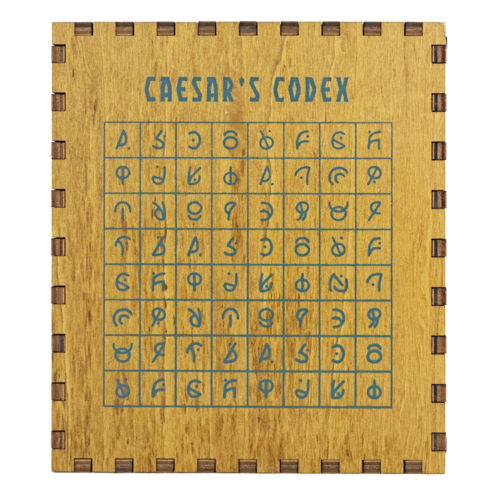 Cutie puzzle IQ din lemn cu mecanism secret - Caesar's Codex [10]