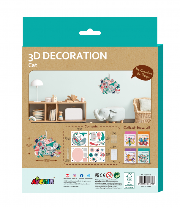 Decoratiune 3D - Pisica [7]