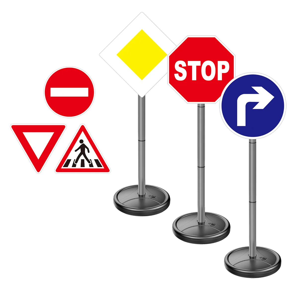 Educatie rutieră, set 6 semne de circulație gigant [5]