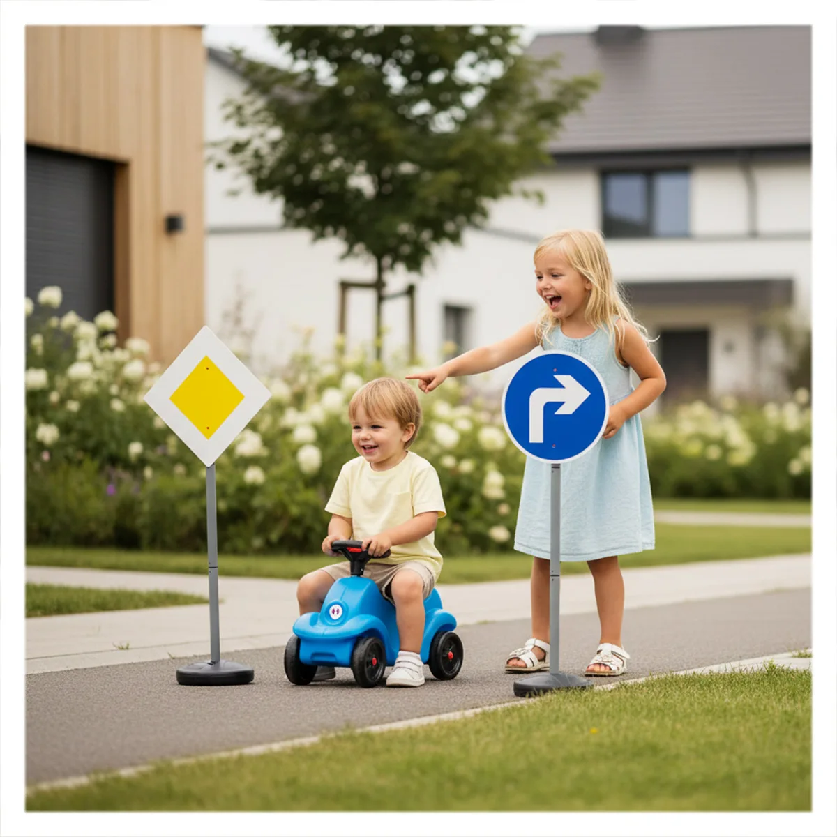 Educatie rutieră, set 6 semne de circulație gigant [2]