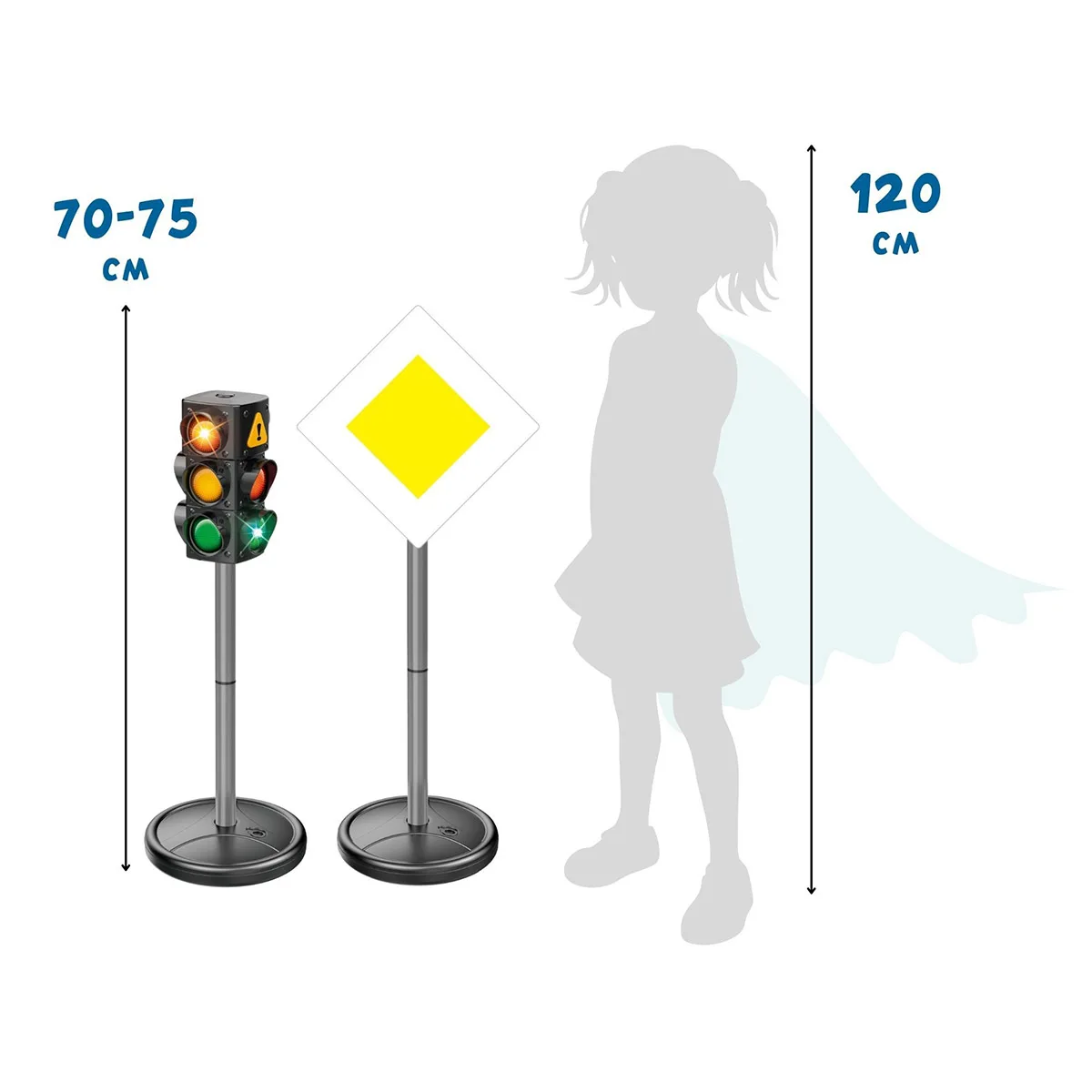 Educatie rutieră, set cu semafor si indicatoare XXL [6]
