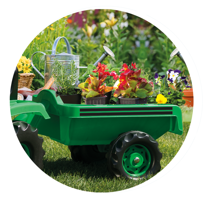 Excavator cu pedale si remorca [4]