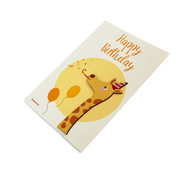 Felicitare Kipod - "Happy birthday" - girafa [2]