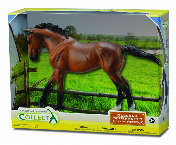 Figurina in cutie Iapa Thoroughbred Bay pictata manual WB Collecta [2]