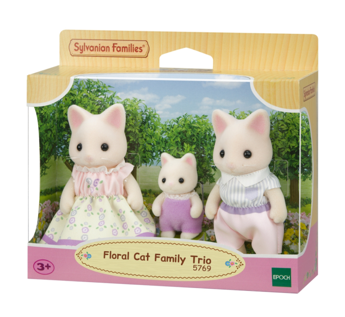 Figurine Sylvanian Families-Familia Pisicutelor Floral Trio [2]