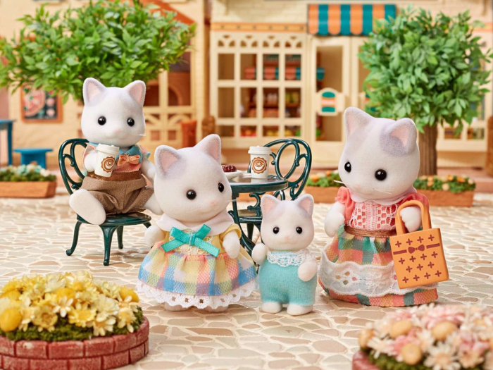 Figurine Sylvanian Families-Familia Pisicutelor Floral Trio [3]