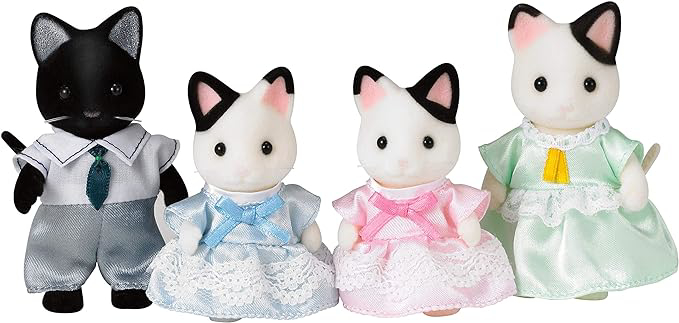 Figurine Sylvanian Families-Familia Pisicutelor Tuxedo [2]