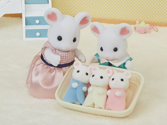 Figurine Sylvanian Families- Soricei Marshmallow Tripleti [3]