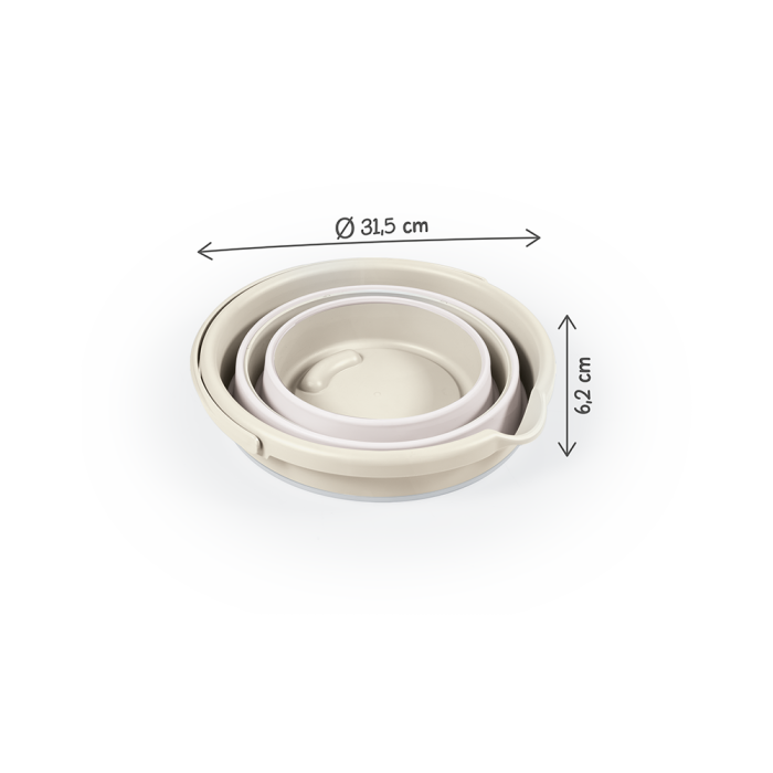 Galeata pliabila pentru baie - Bej [2]