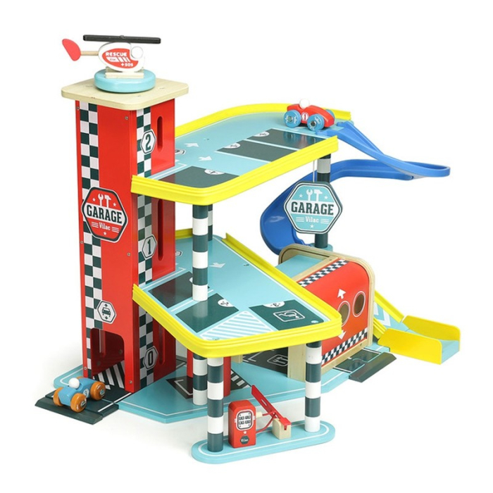 Garaj mare din lemn – Joc cu vehicule – Vilac [3]