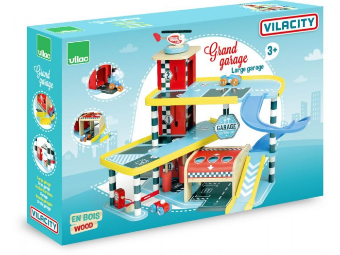 Garaj mare din lemn – Joc cu vehicule – Vilac [4]