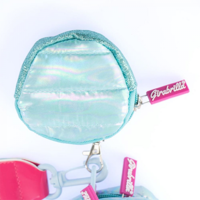 Geanta clutch si portofel monede Girabrilla - matlasata, cu paiete reversibile [3]