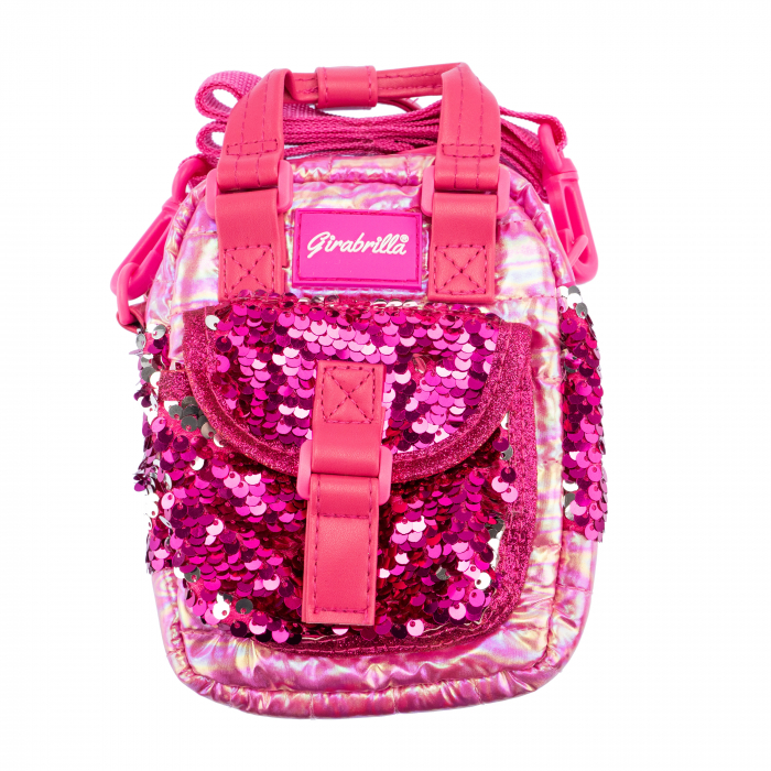 Gentuță Girabrilla Puffer – geantă matlasată cu paiete și efect irizat [1]