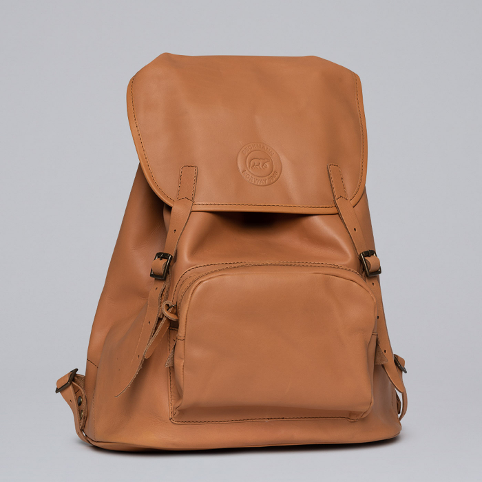 Ghiozdan de piele, Crem - 30 L [1]