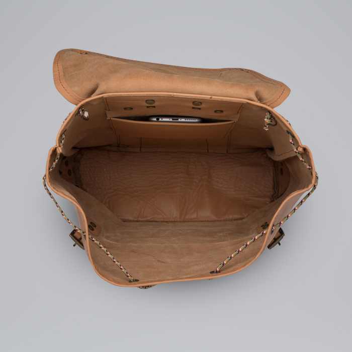 Ghiozdan de piele, Crem - 30 L [3]