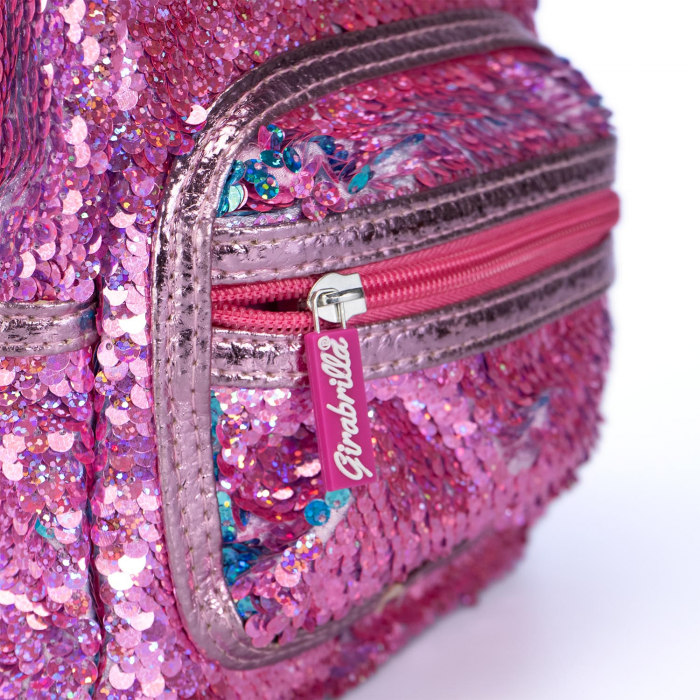 Ghiozdan Girabrilla Bunny – model Iepuraș cu paiete reversibile [2]