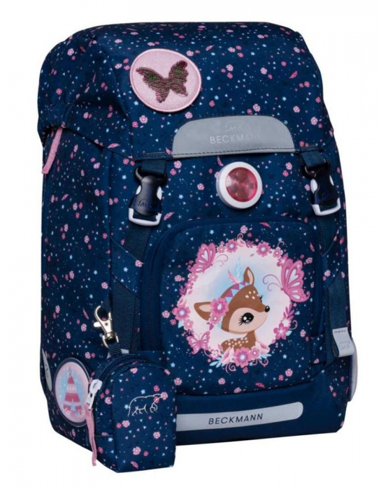 Ghiozdan, rucsac ergonomic pentru scoala, Clasic, Forest Deer Blue [1]