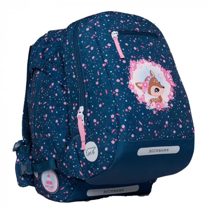 Ghiozdan, rucsac ergonomic pentru scoala, Clasic, Forest Deer Blue [5]