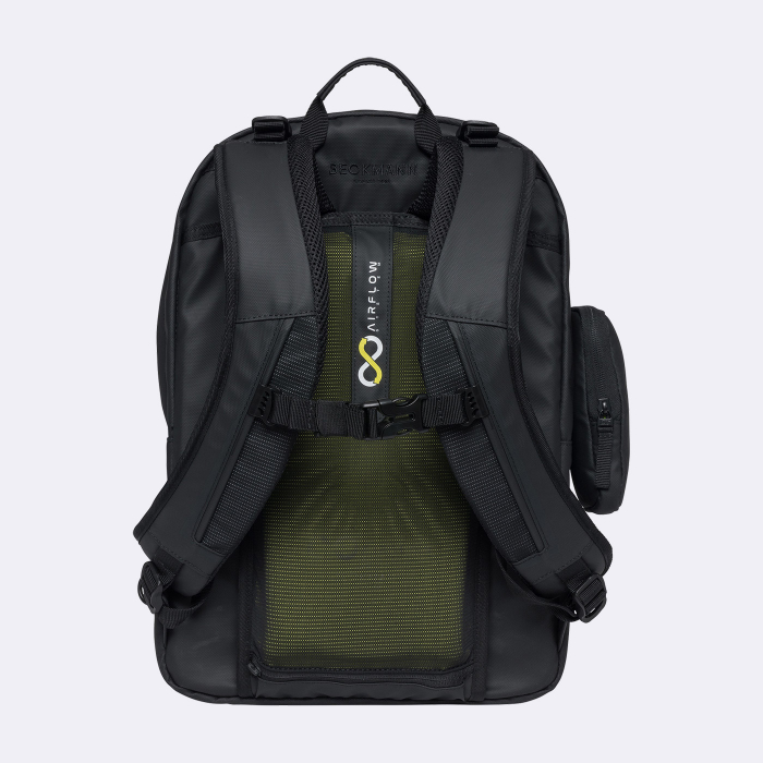 Ghiozdan, rucsac ergonomic, Sport Air, Black coated [6]