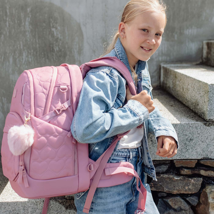 Ghiozdan, rucsac ergonomic, Sport Air, Padded heart rose [1]
