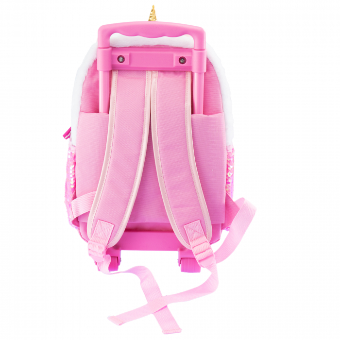 Ghiozdan troler fetiță Girabrilla – Unicorn Magic, cu paiete reversibile și roți rezistente [3]