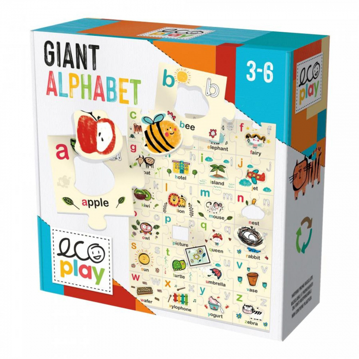 Headu Ecoplay - Puzzle Mare Alfabetul In Engleza [2]