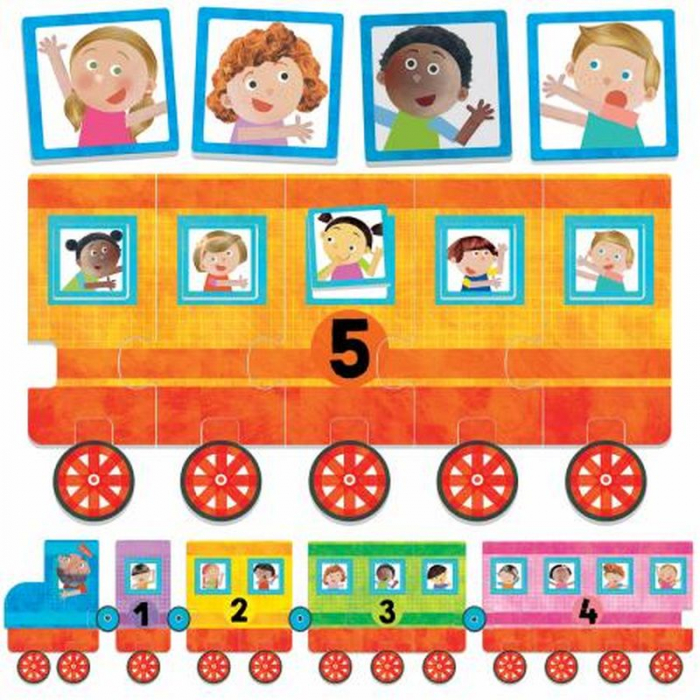 Headu Ecoplay - Puzzle Micul Tren 123 [1]