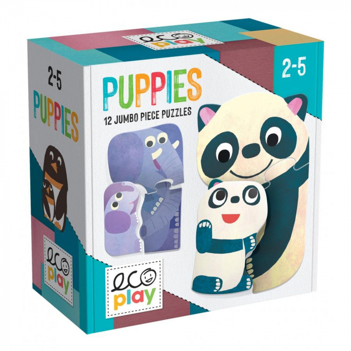 Headu Ecoplay - Puzzle-Uri Animalute Cu Pui [2]
