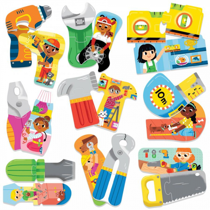 Headu Ecoplay - Puzzle-Uri Set Unelte [1]