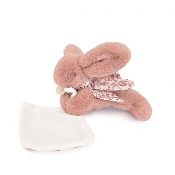 Iepuras Doudou® - jucarie de plus cu paturica, 16 cm [1]