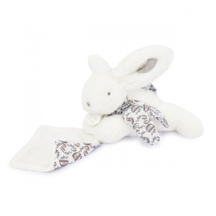 Iepuras Doudou® - jucarie de plus cu paturica, 16 cm [1]
