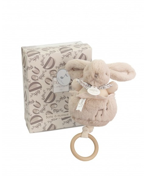 Iepuras muzical Doudou® – bej, 20 cm [2]