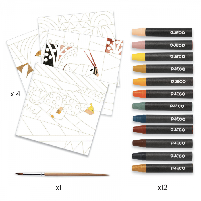 Inspired by Paul Klee, pictura In desert, Djeco [3]