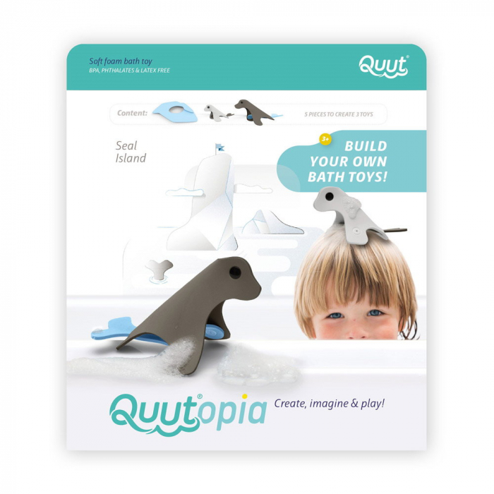 Insula Focilor, set creativ de baie, Quut Toys [1]