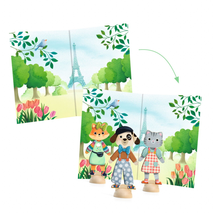 Joc creativ Bine te-am gasit Paris, Djeco [4]