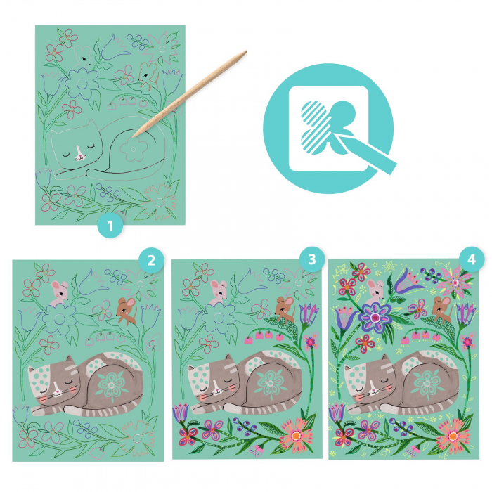 Joc creativ de razuit Animale din gradina [3]
