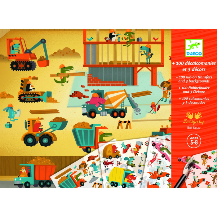 Joc creativ Transferuri cu vehicule, Djeco [2]