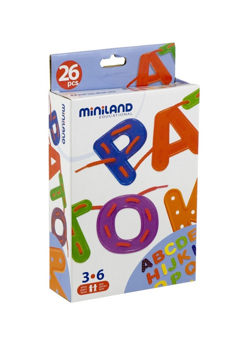 Joc cu Litere de insirat Miniland [2]