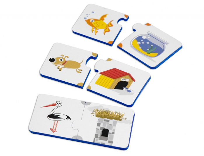 Joc de asociere Animalele si mediul de viata Miniland [2]