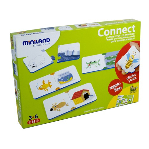 Joc de asociere Animalele si mediul de viata Miniland [3]