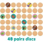 Joc de asociere perechi Boppi, 48 piese, Dinozauri [5]