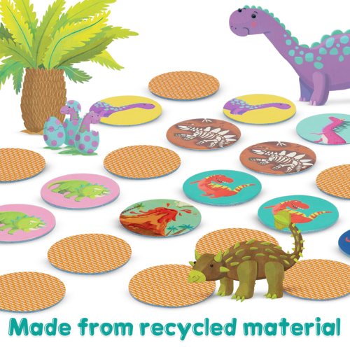 Joc de asociere perechi Boppi, 48 piese, Dinozauri [7]
