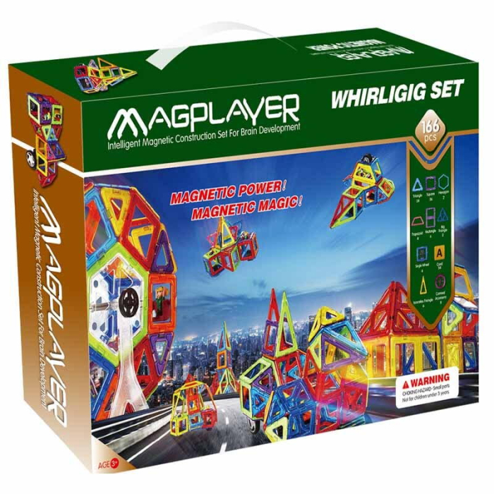 Joc de constructie magnetic - 166 piese [2]