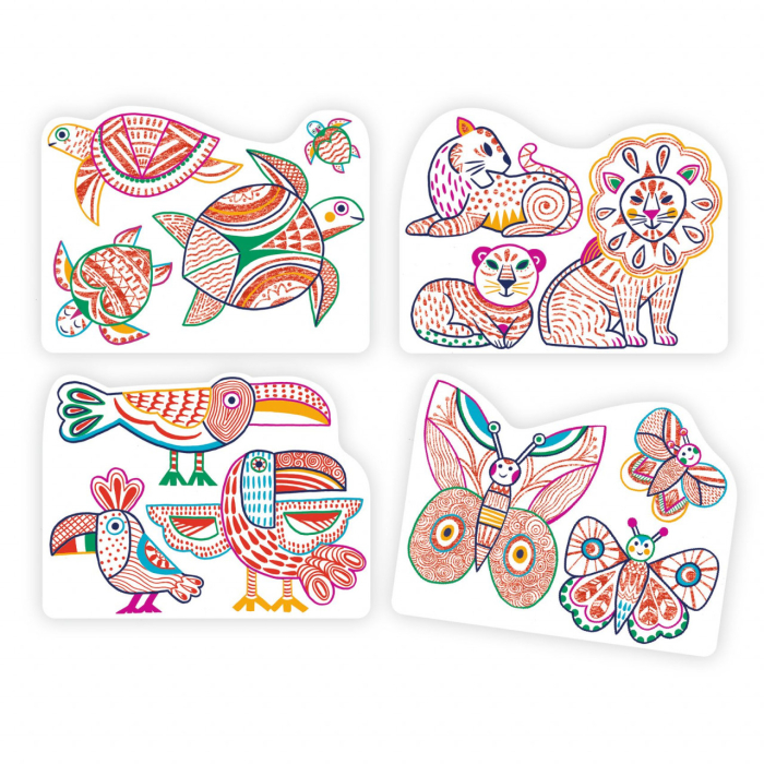 Joc de desenat Familii de animale, Djeco [4]