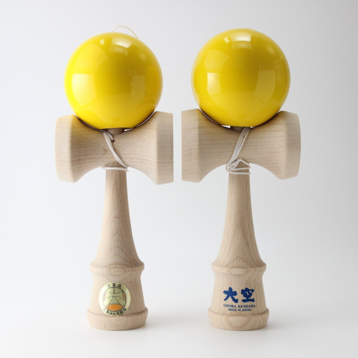 Joc de indemanare din lemn Kendama Ozora, 18 cm - Galben [3]