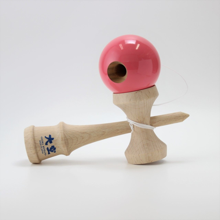 Joc de indemanare din lemn Kendama Ozora, 18 cm - Roz [2]