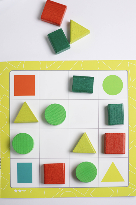 Joc de logica din lemn -  Sudoku pentru copii, 16 piese [5]