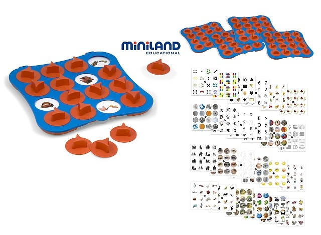 Joc de memorie 24 activitati cu 4 table de joc Miniland [5]