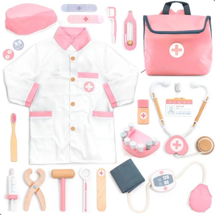 Joc de rol Trusa completa de doctor, roz, UMU Toys [1]